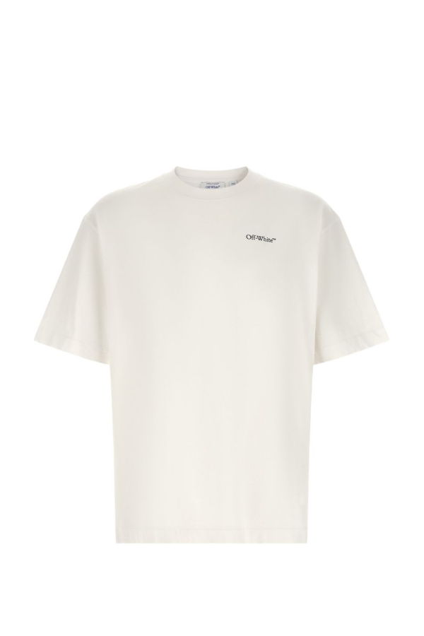 Off-White Half Arrow Cotton T-Shirt - White