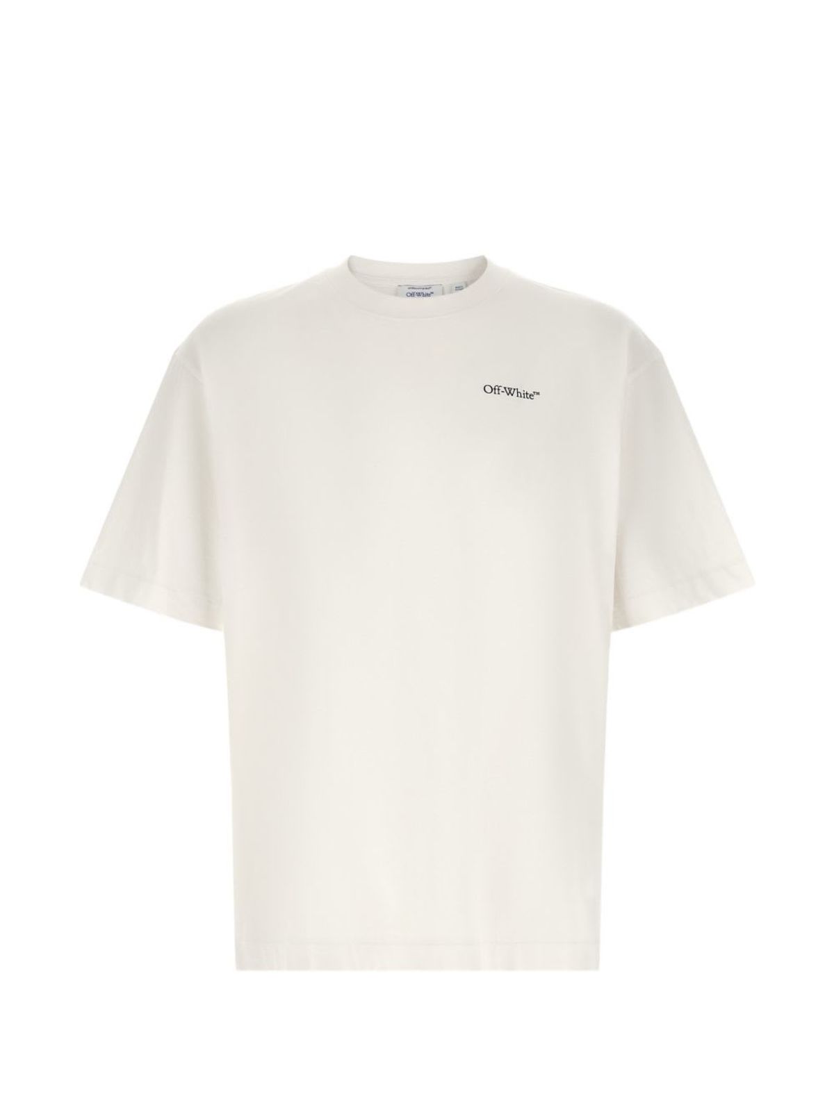 Off-White Half Arrow Cotton T-Shirt - White - Image 1 of 4