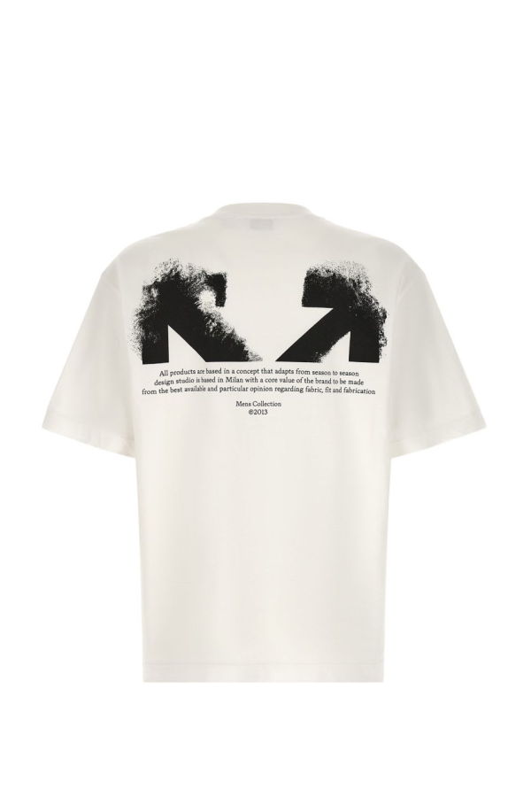 Off-White Half Arrow Cotton T-Shirt - White