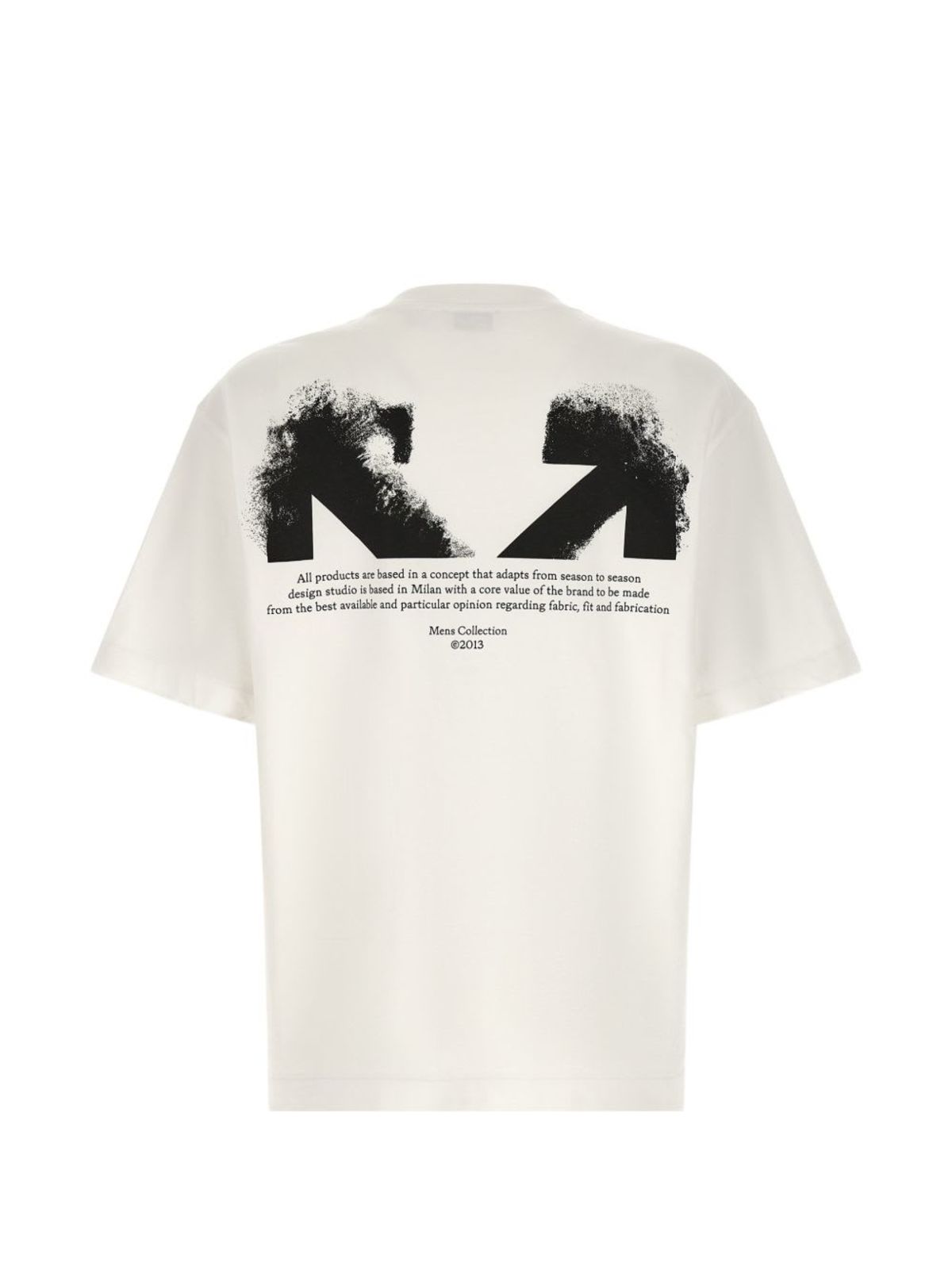 Off-White Half Arrow Cotton T-Shirt - White - Image 2 of 4