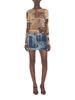 Jean Paul Gaultier Miniskirt With Newspaper Print Skirt - Denim - Thumbnail 2