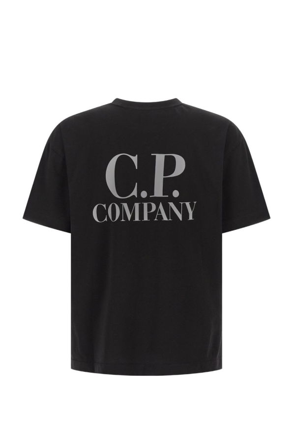 C.P. Company Logo Cotton T-Shirt - Black