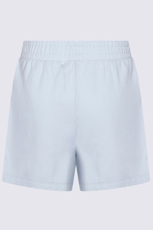 Anine Bing Light Blue Cotton Shorts - Blue