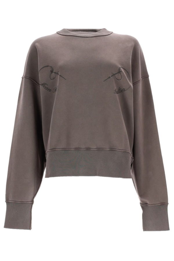 Jean Paul Gaultier Sweatshirt With Embroidery Sweatshirt - Gray