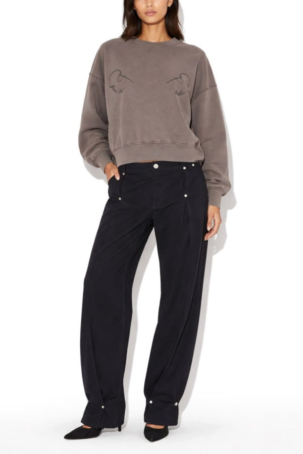 Jean Paul Gaultier Sweatshirt With Embroidery Sweatshirt - Gray