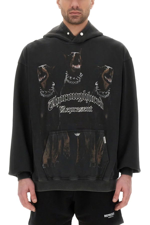 Represent Thoroughbred Hoodie - Black