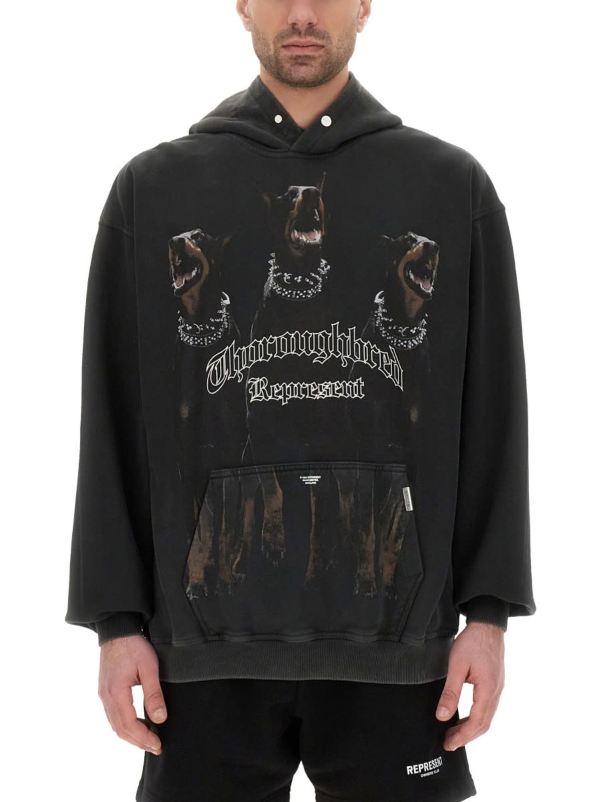 Represent Thoroughbred Hoodie - Black - Image 1 of 4