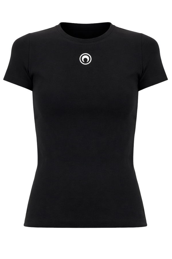 MARINE SERRE T-shirt Moon Tee - Black