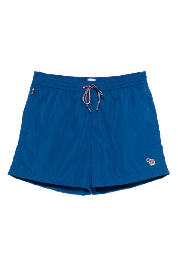 PAUL SMITH Zebra Logo Swim Shorts - Blue
