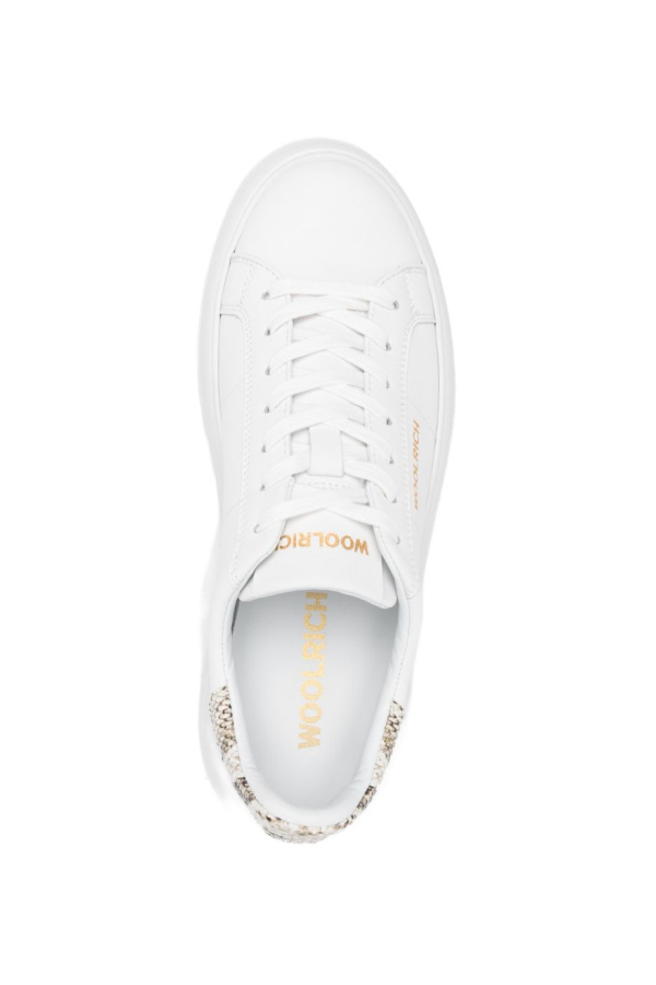 Woolrich Chunky Court Leather Sneakers - White