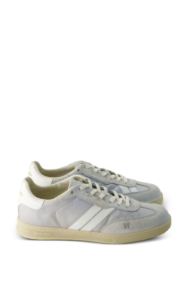 Woolrich Double U Leather Sneakers - Gray