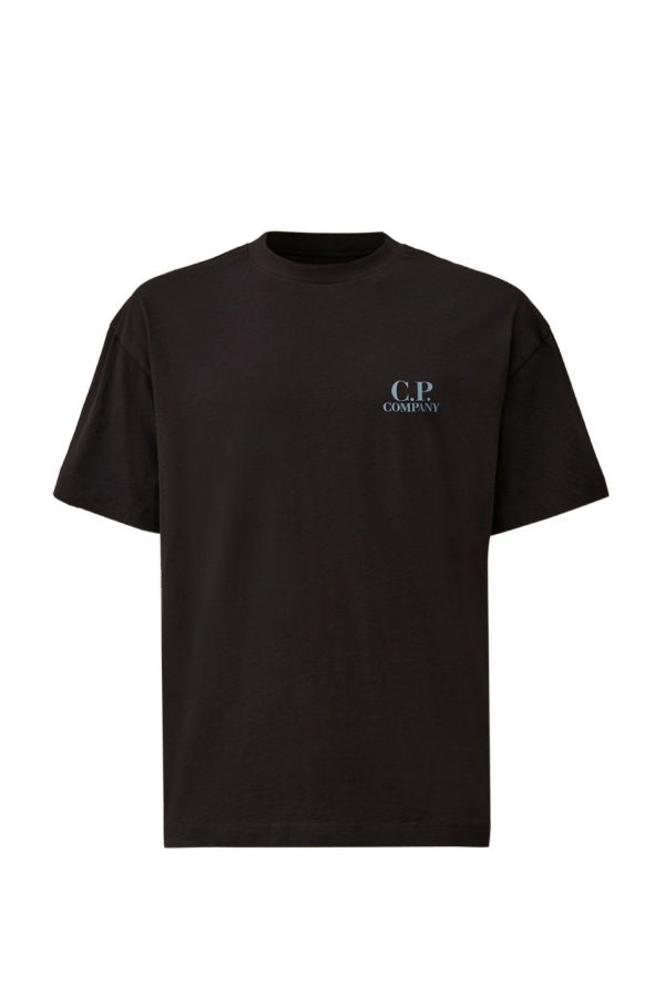 C.P. Company Logo Cotton T-Shirt - Blue