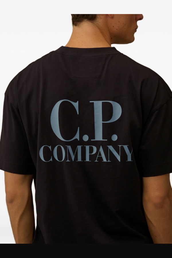C.P. Company Logo Cotton T-Shirt - Blue