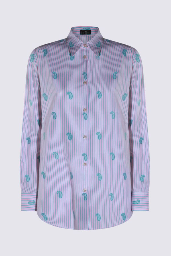 Etro Multicolor Silk Shirt - Red