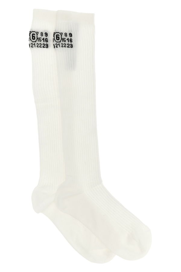 MM6 Maison Margiela Bootleg Socks - White