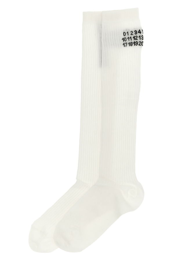 MM6 Maison Margiela Bootleg Socks - White
