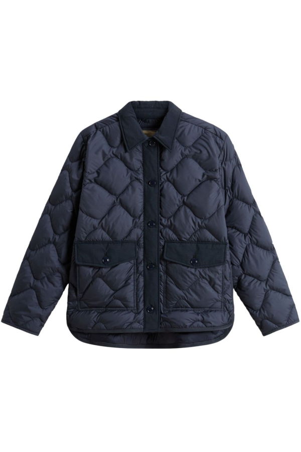 Woolrich Quilted Nylon Blouson Jacket - Blue
