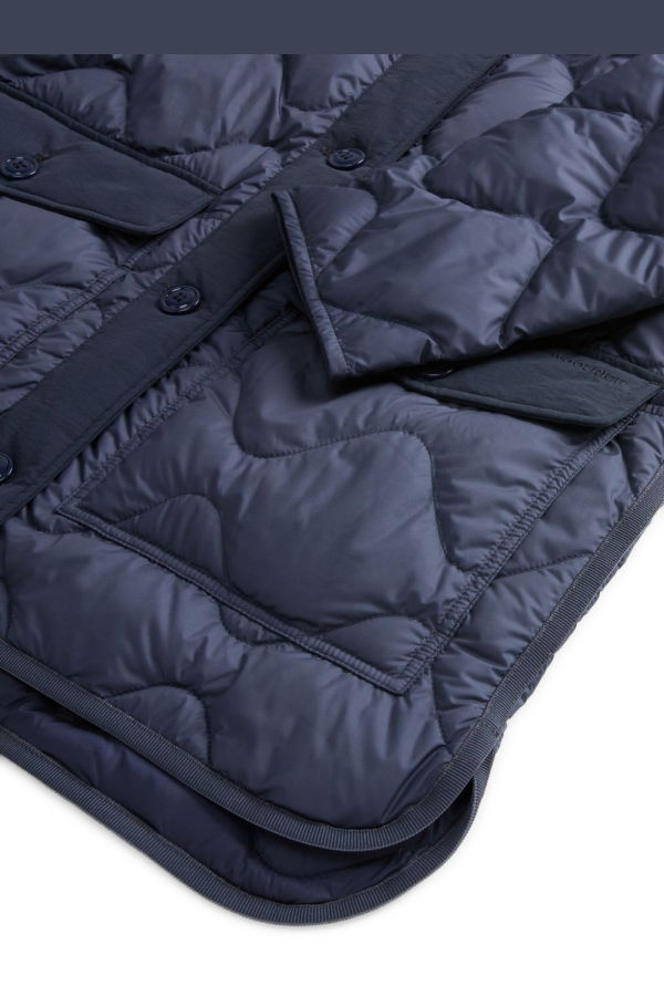 Woolrich Quilted Nylon Blouson Jacket - Blue