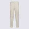 Fabiana Filippi White Cotton Pants - Burro - Thumbnail 1
