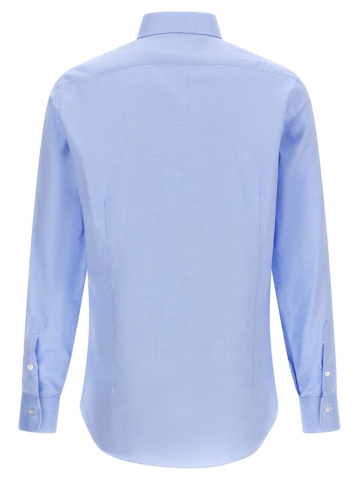 Barba Napoli Oxford Cotton Shirt - Light Blue - Image 2 of 4