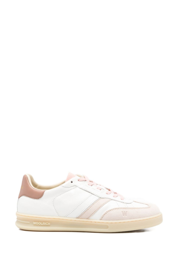 Woolrich Double U Leather Sneakers - Pink