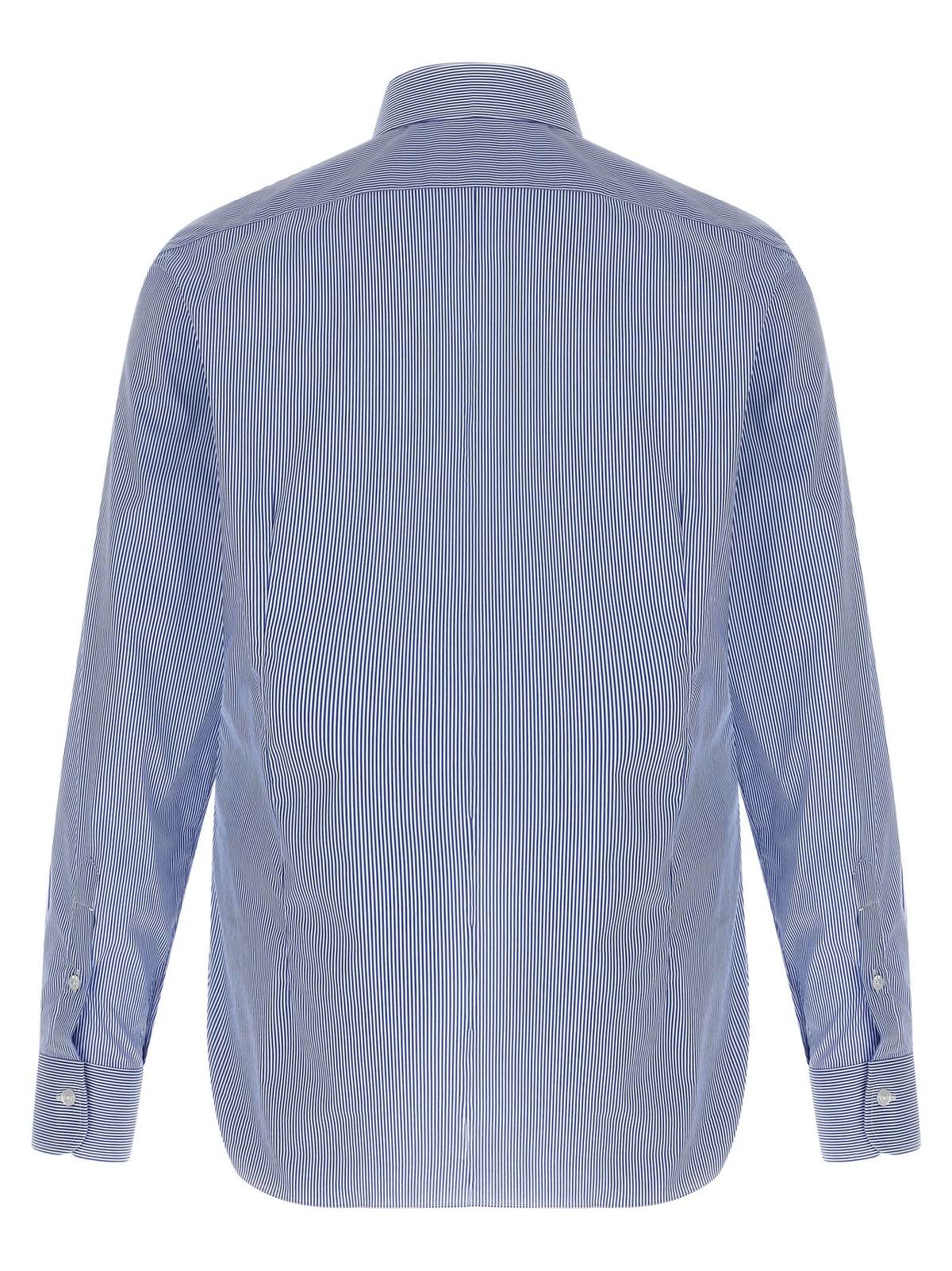 Barba Napoli Striped Shirt - Blue - Image 2 of 4