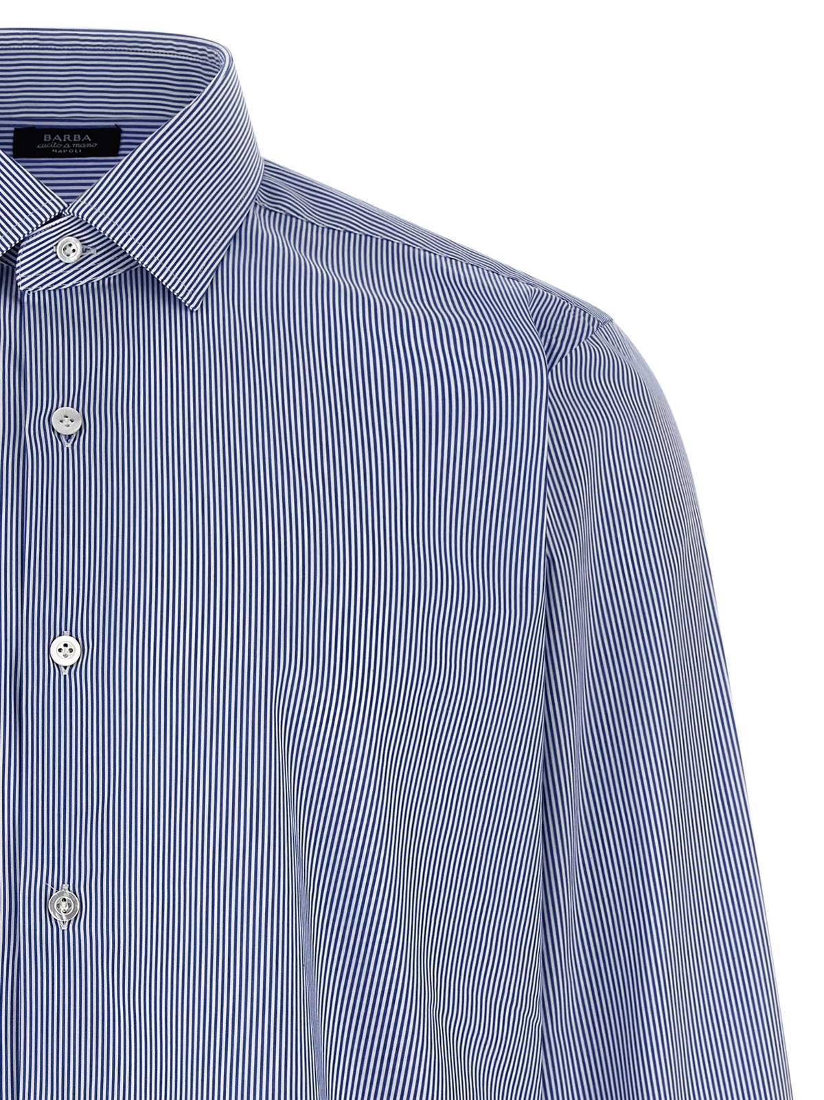 Barba Napoli Striped Shirt - Blue - Image 3 of 4