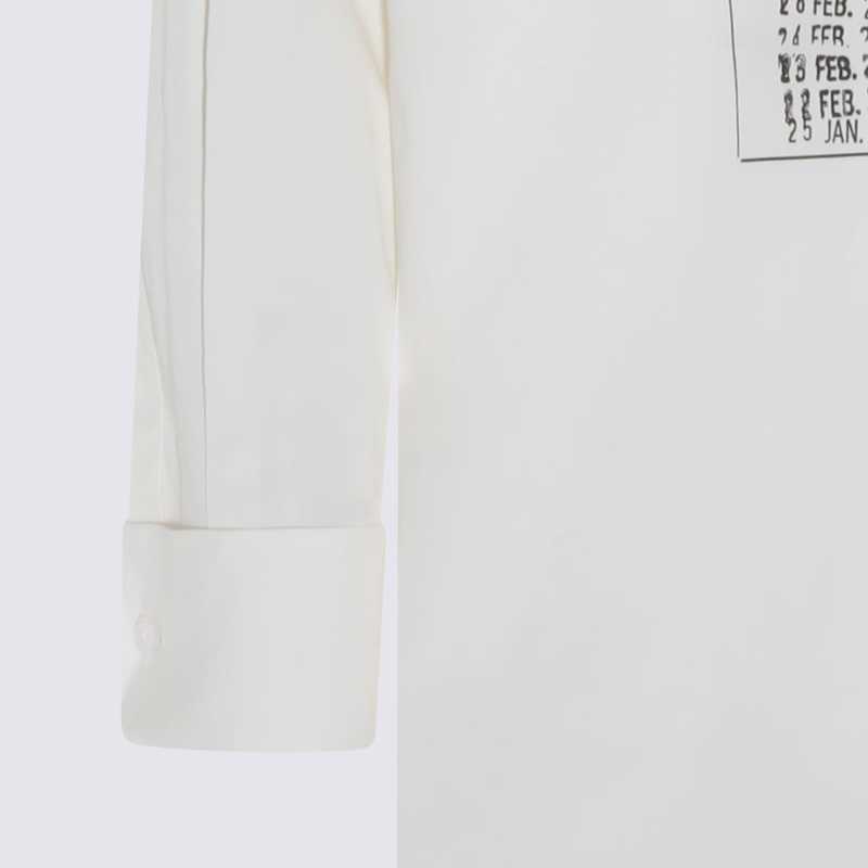 MM6 Maison Margiela White Cotton Shirt - White