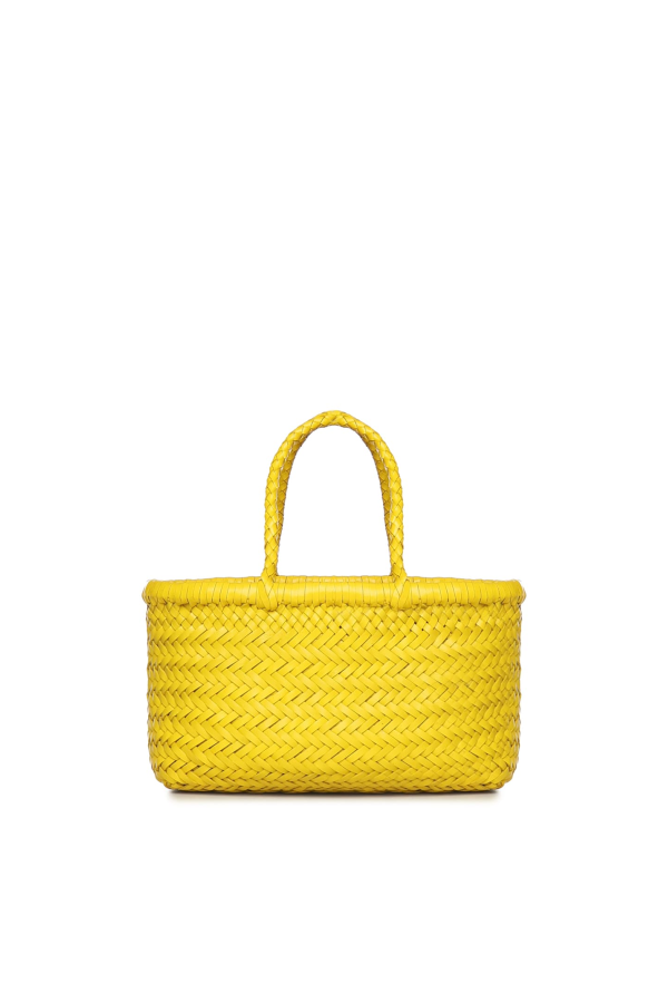 Dragon Diffusion Mini Flat Gora Leather Bag - Yellow