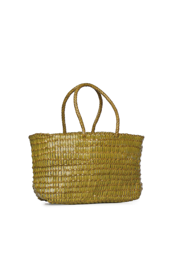 Dragon Diffusion Terrafino Leather Bag Tote - Bamboo Green