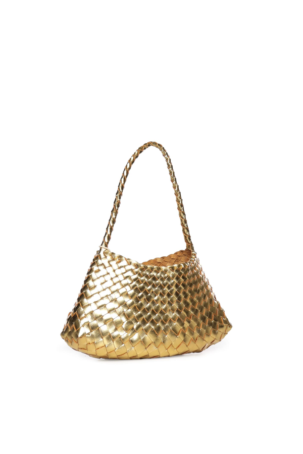 Dragon Diffusion Rosanna Leather Shoulder Bag - Gold