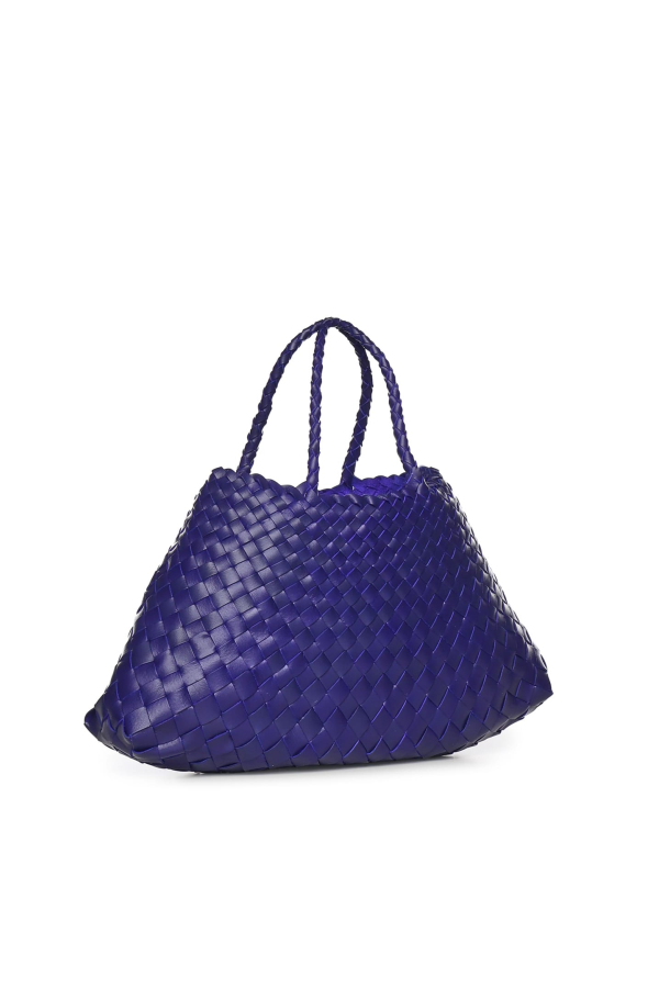 Dragon Diffusion Small Santa Croce Leather Tote - Deep Purple