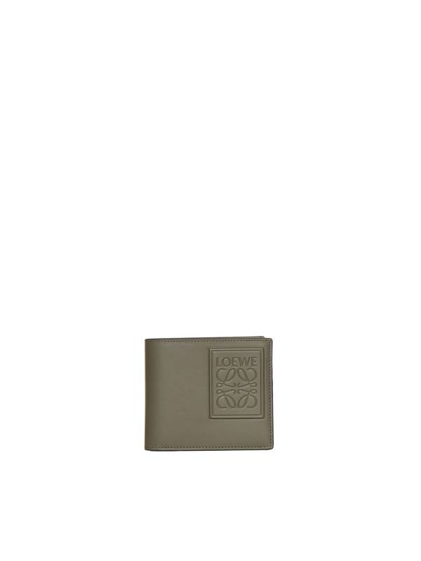 LOEWE Calfskin Bifold Wallet - Khaki Green