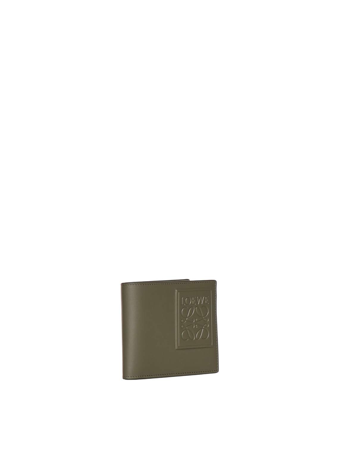 LOEWE Calfskin Bifold Wallet - Khaki Green - Image 2 of 4