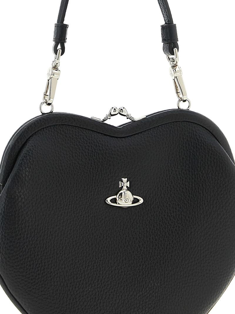 Vivienne Westwood Belle Heart Frame Handbag - Black
