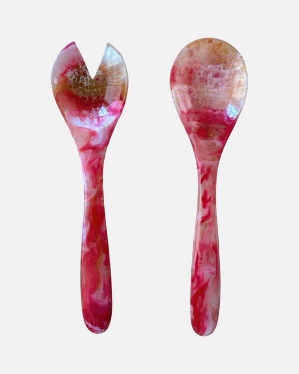 Studio Noticed Pink Salad Servers Studio Noticed Pink Salad Servers