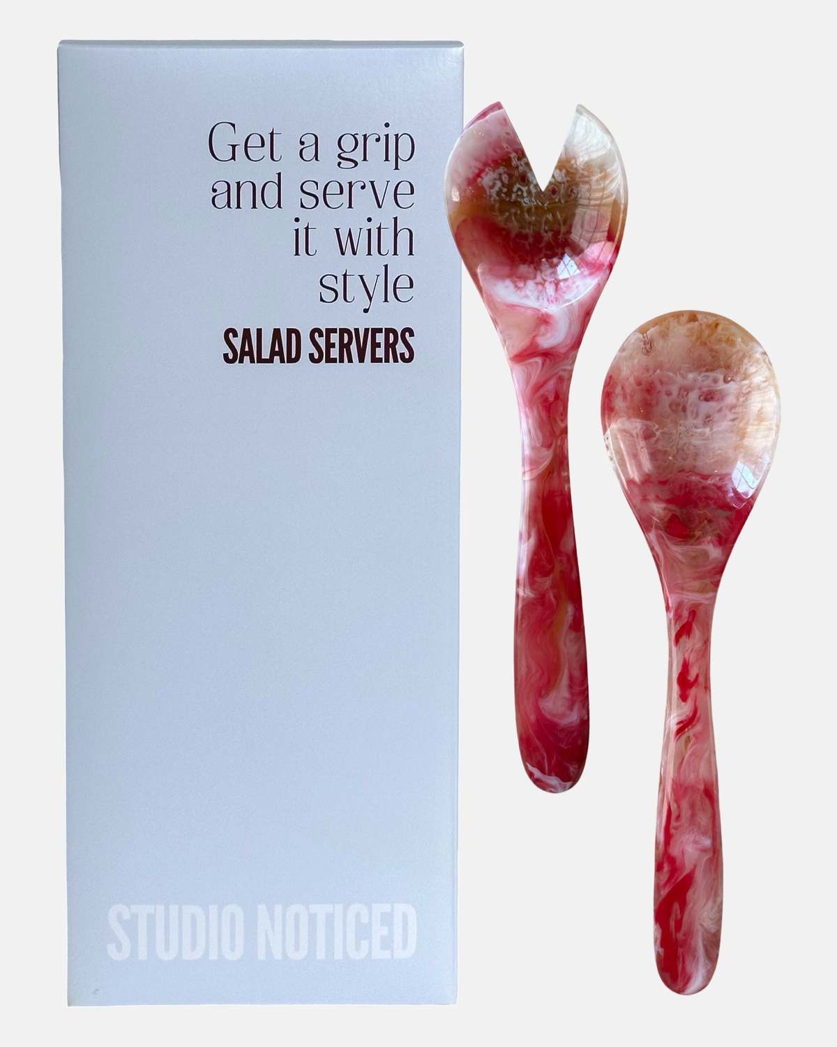 Studio Noticed Pink Salad Servers - Image 3 of 3