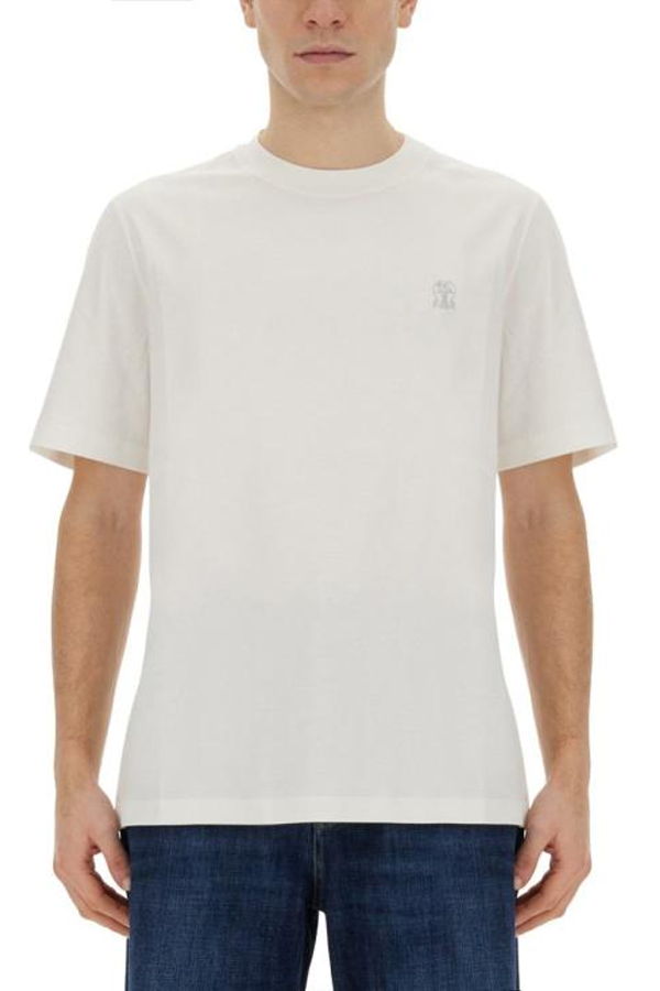 Brunello Cucinelli Cotton Jersey Crewneck T-Shirt