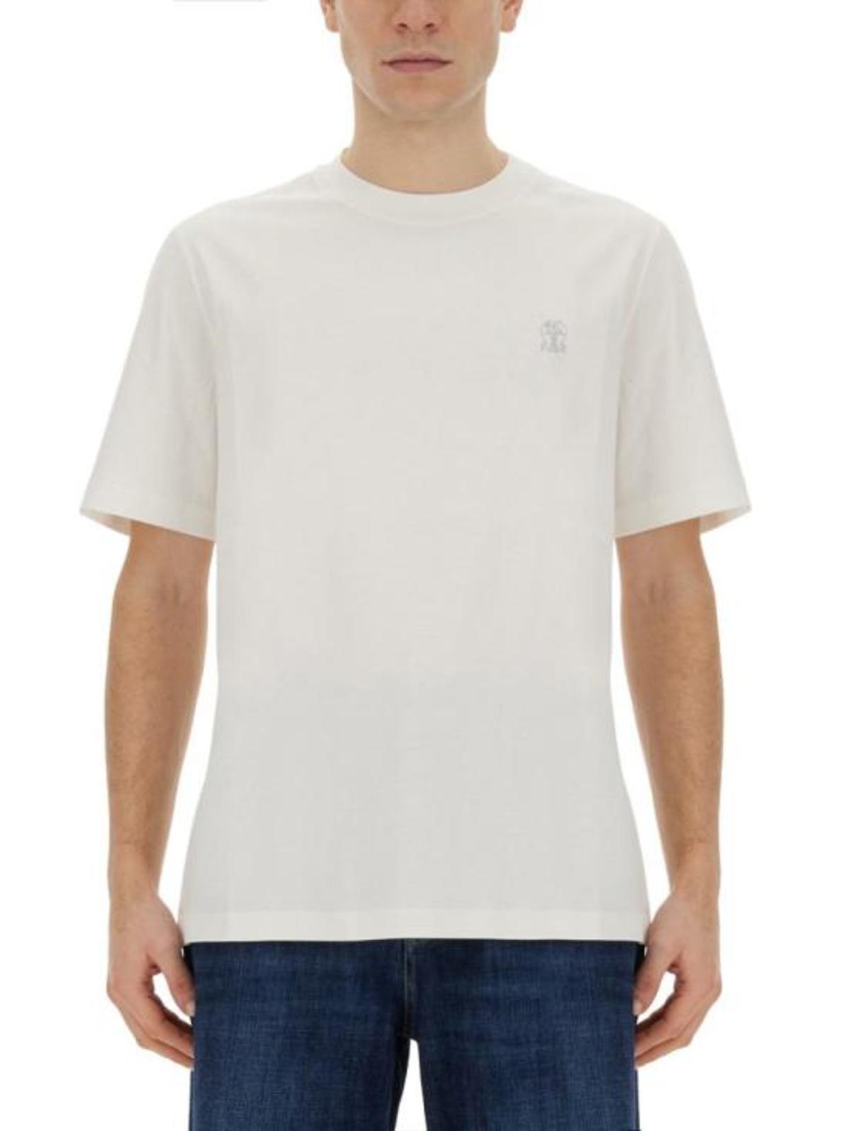 Brunello Cucinelli Cotton Jersey Crewneck T-Shirt - Image 1 of 4