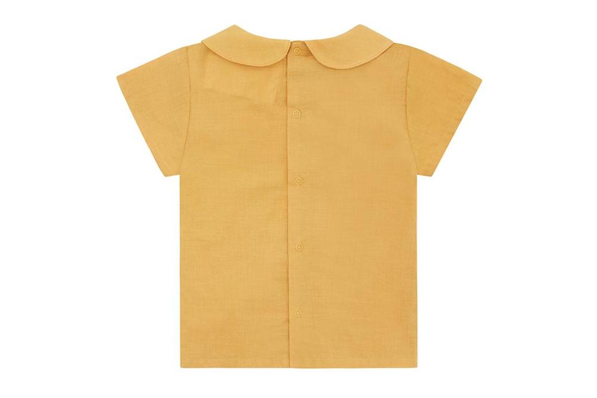 KIDS Vild House of Little Organic Cotton Woven Collared Shirt - Image 4 of 5