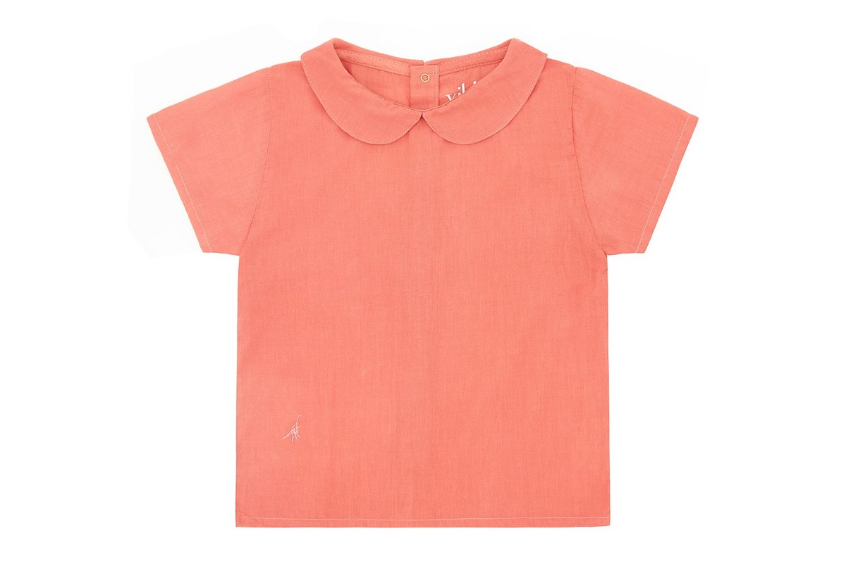 KIDS Vild House of Little Organic Cotton Woven Collared Shirt - Image 5 of 5
