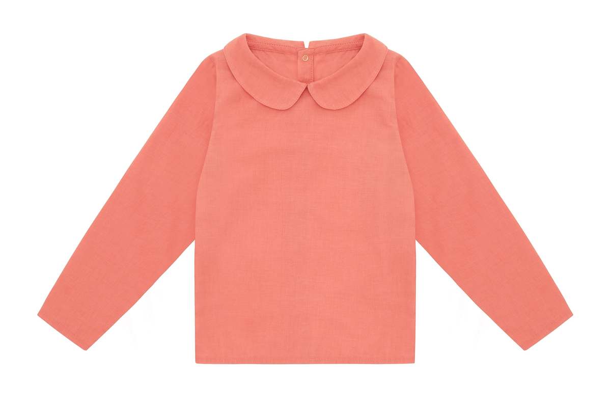 KIDS Vild House of Little Organic Woven Collared Shirt - Image 1 of 3