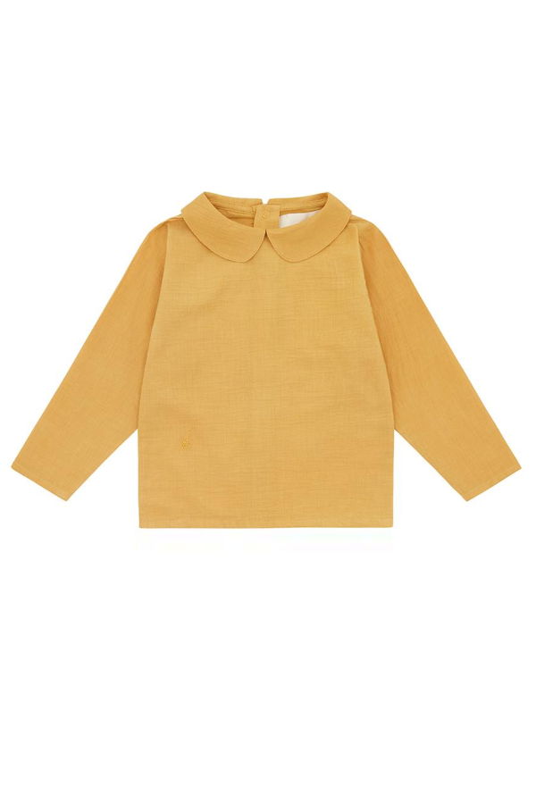 KIDS Vild House of Little Organic Woven Collared Shirt