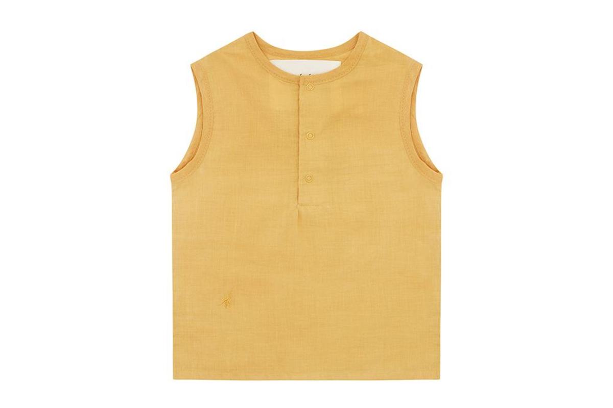 Kids Vild House of Little Organic Woven Sleeveless Top - Mustard Yellow - Image 1 of 1