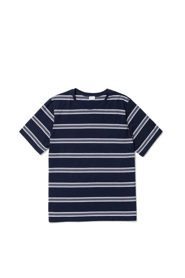 Kule The Modern Tee - Brown/White Mixed Stripe