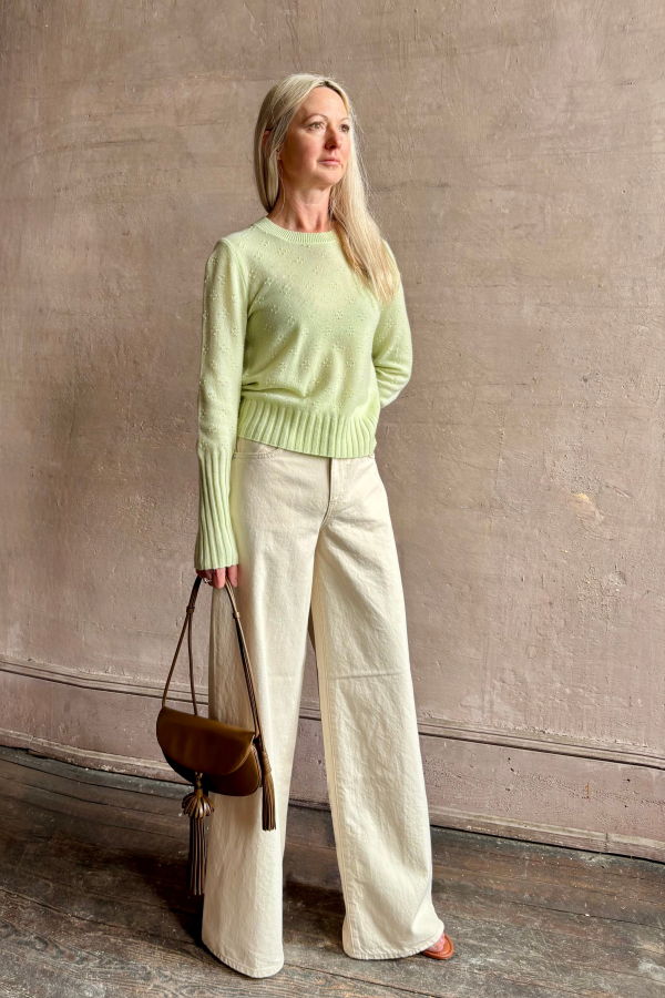 Guest in Residence Compass Shrunken Crew Sweater