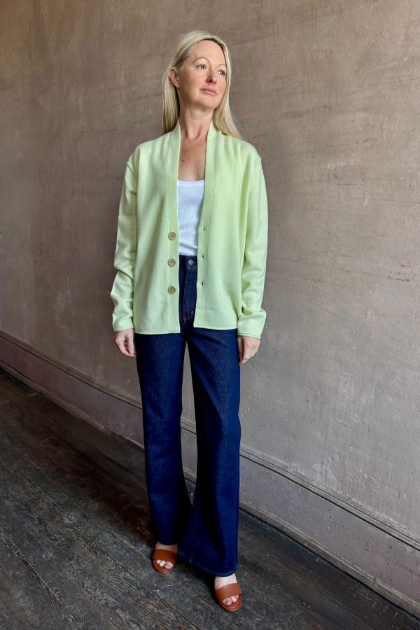 Guest in Residence Everywhere Cardigan - Limewash