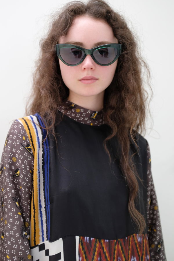 CARLA COLOUR Dolce Sunglasses - Viridian Green