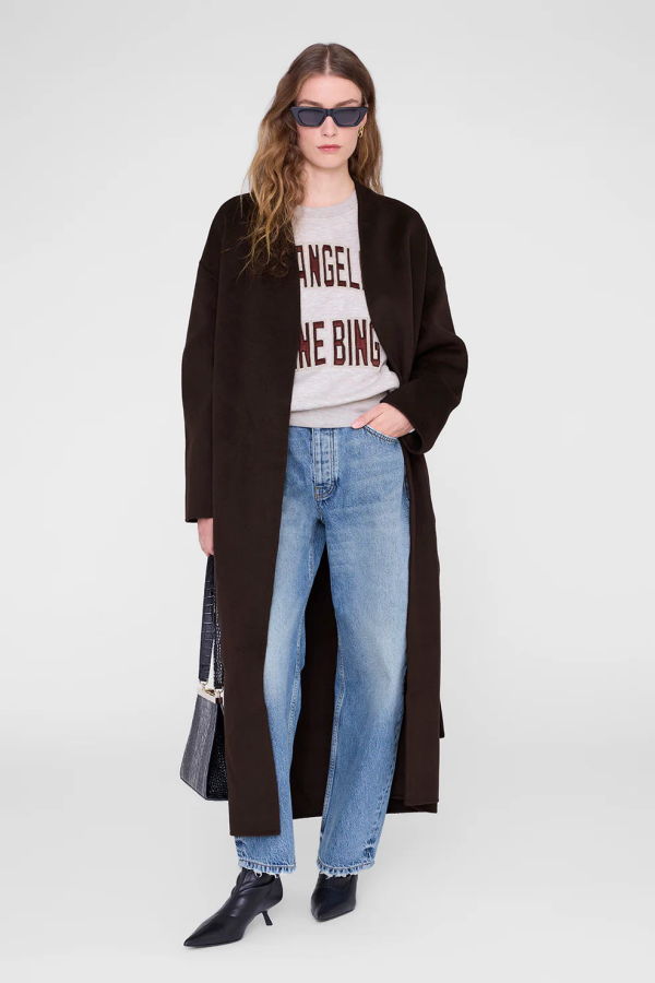 Anine Bing Harry Shrunken Sweatshirt LA