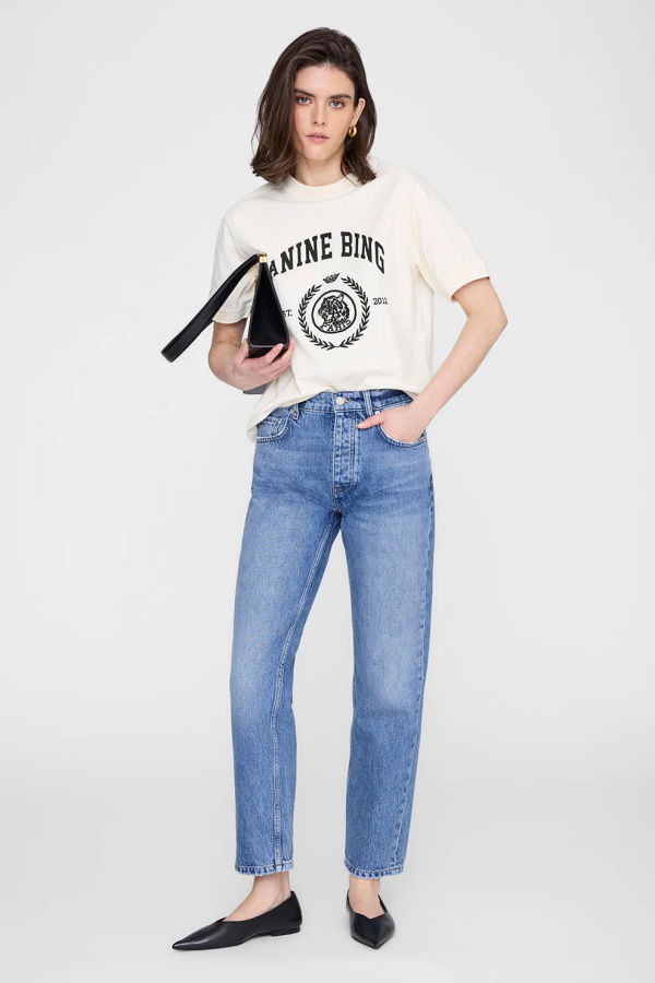 Anine Bing Jaylin Tee Collegiate Top